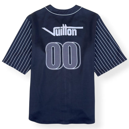 LOUIS VUITTON BASEBALL JERSEY BLACK / WHITE XXL | XXL, Black