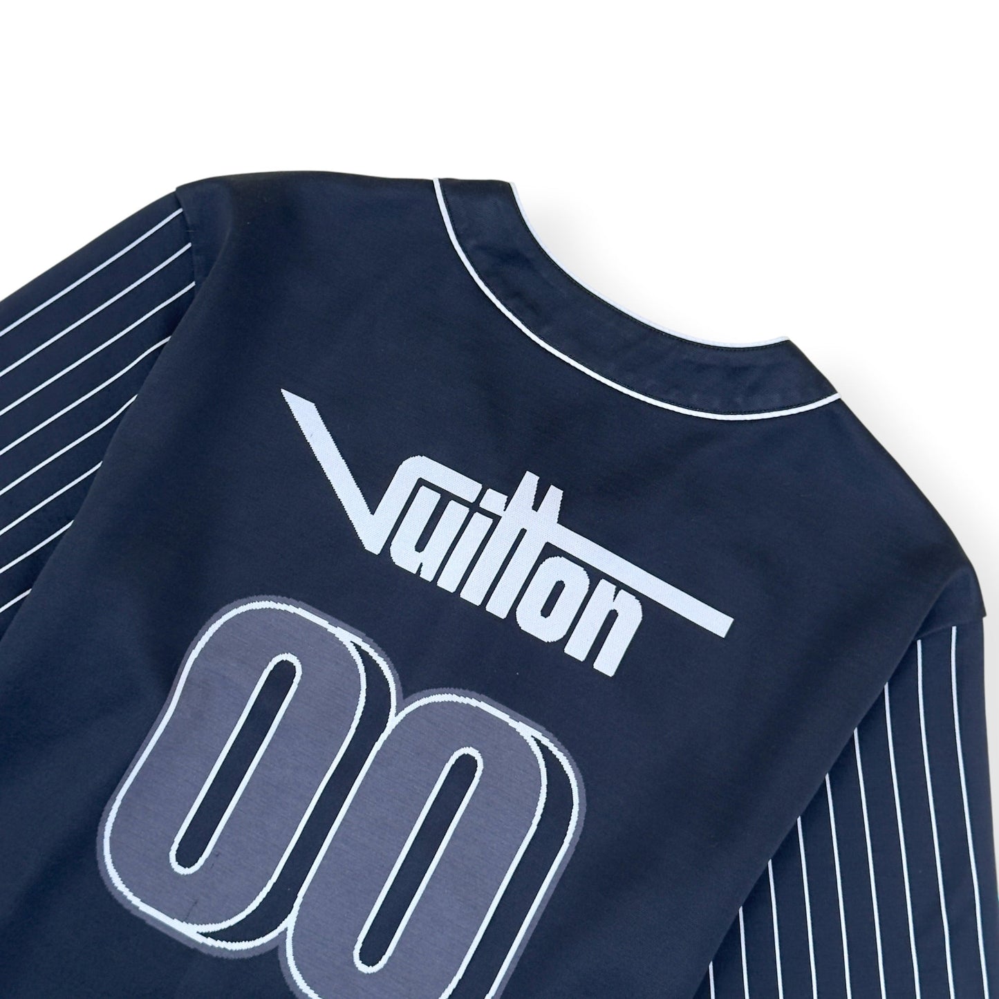 LOUIS VUITTON BASEBALL JERSEY BLACK / WHITE XXL | XXL, Black