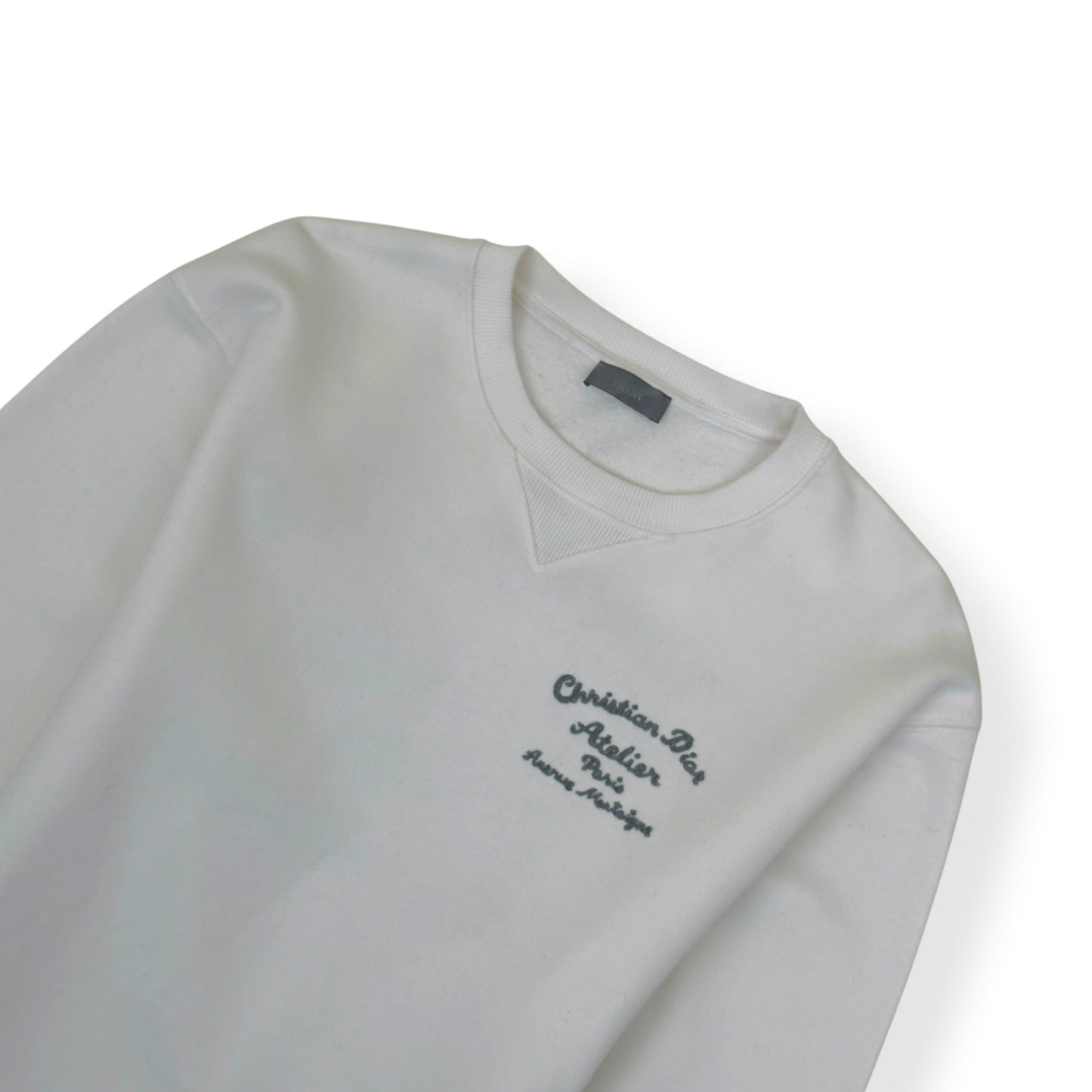 DIOR CHRISTIAN DIOR ATELIER AVENUE MONTAIGNE SWEATSHIRT WHITE XL | XL, White