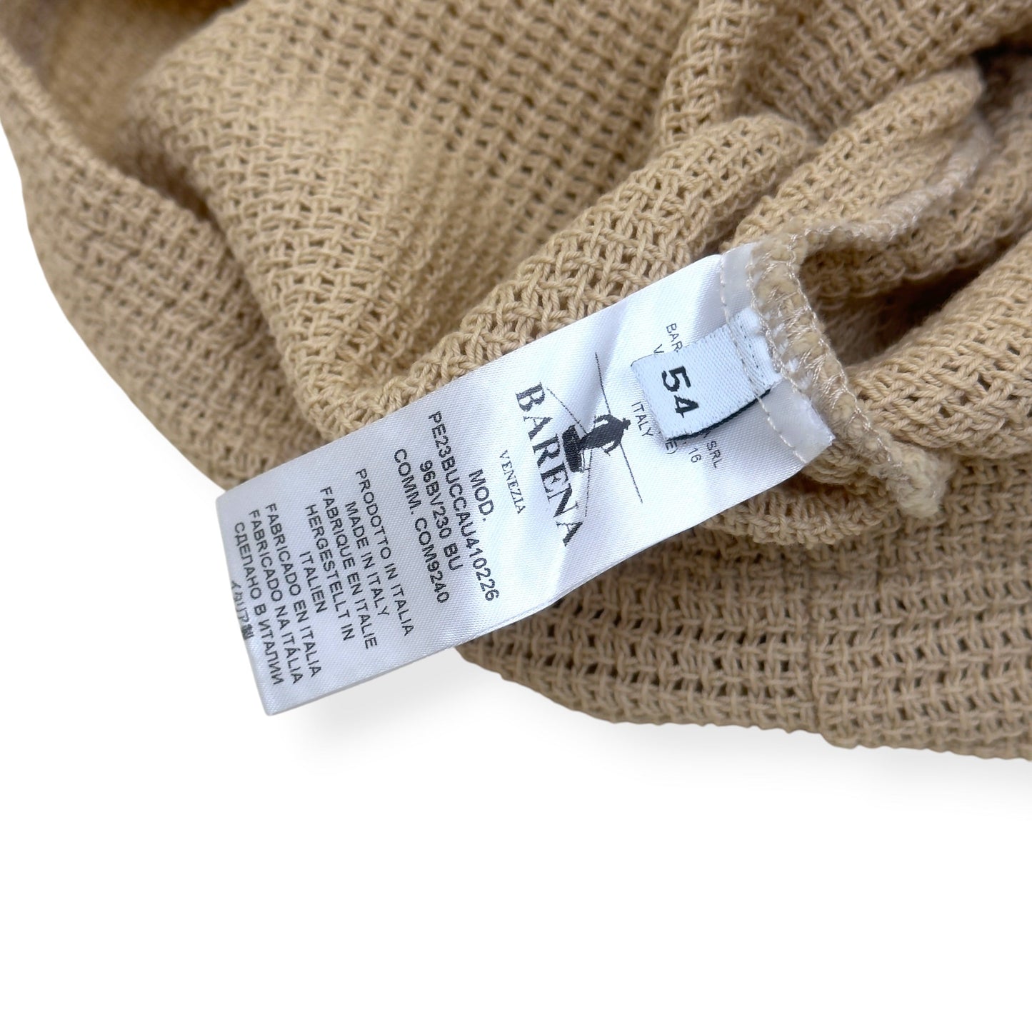 BARENA VENEZIA WAFFLE KNIT SHORT SLEEVE SHIRT BEIGE 54 / XL | XL, Beige