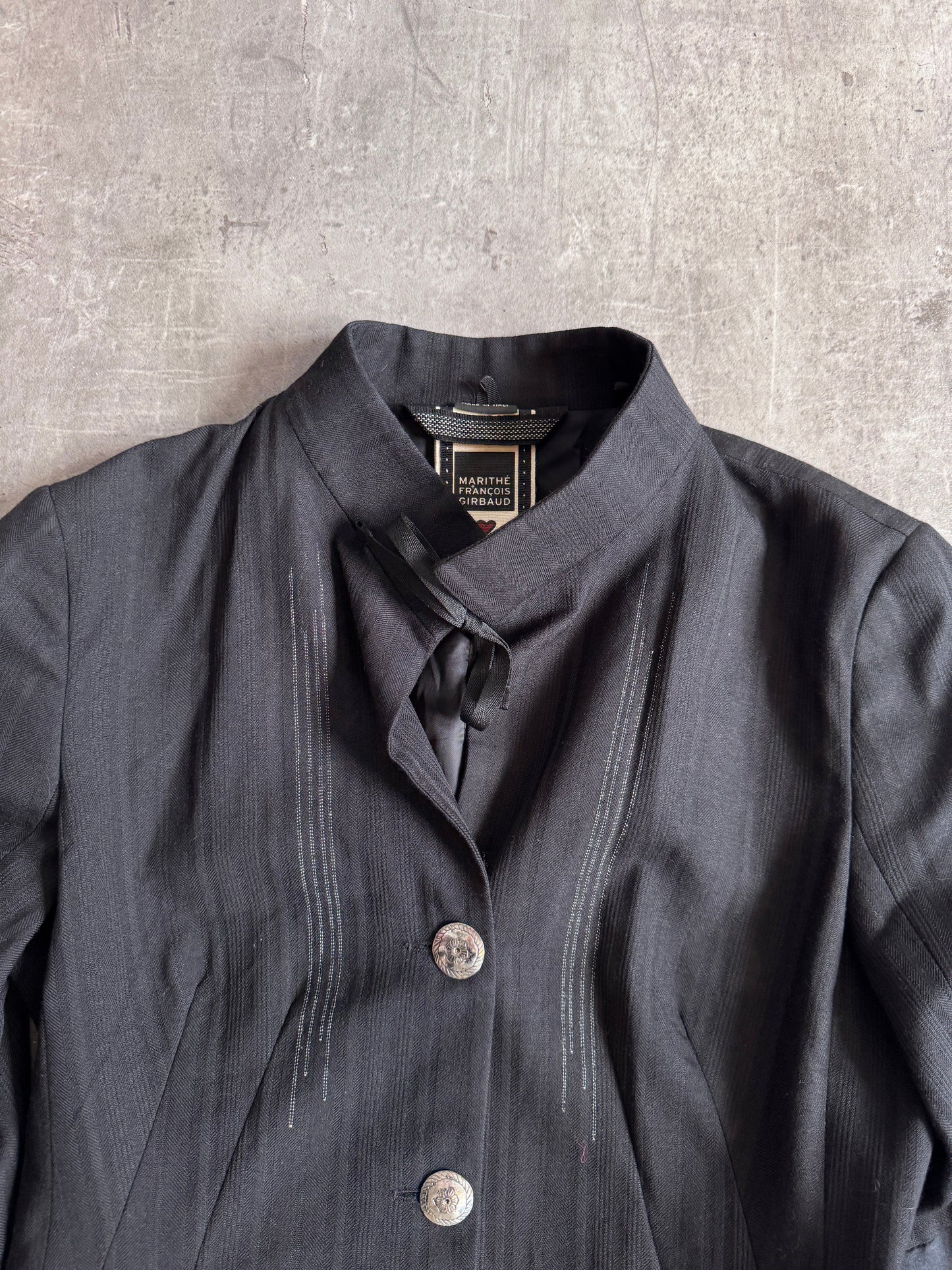 Marithé + François Girbaud Black Hybrid Blazer Jacket