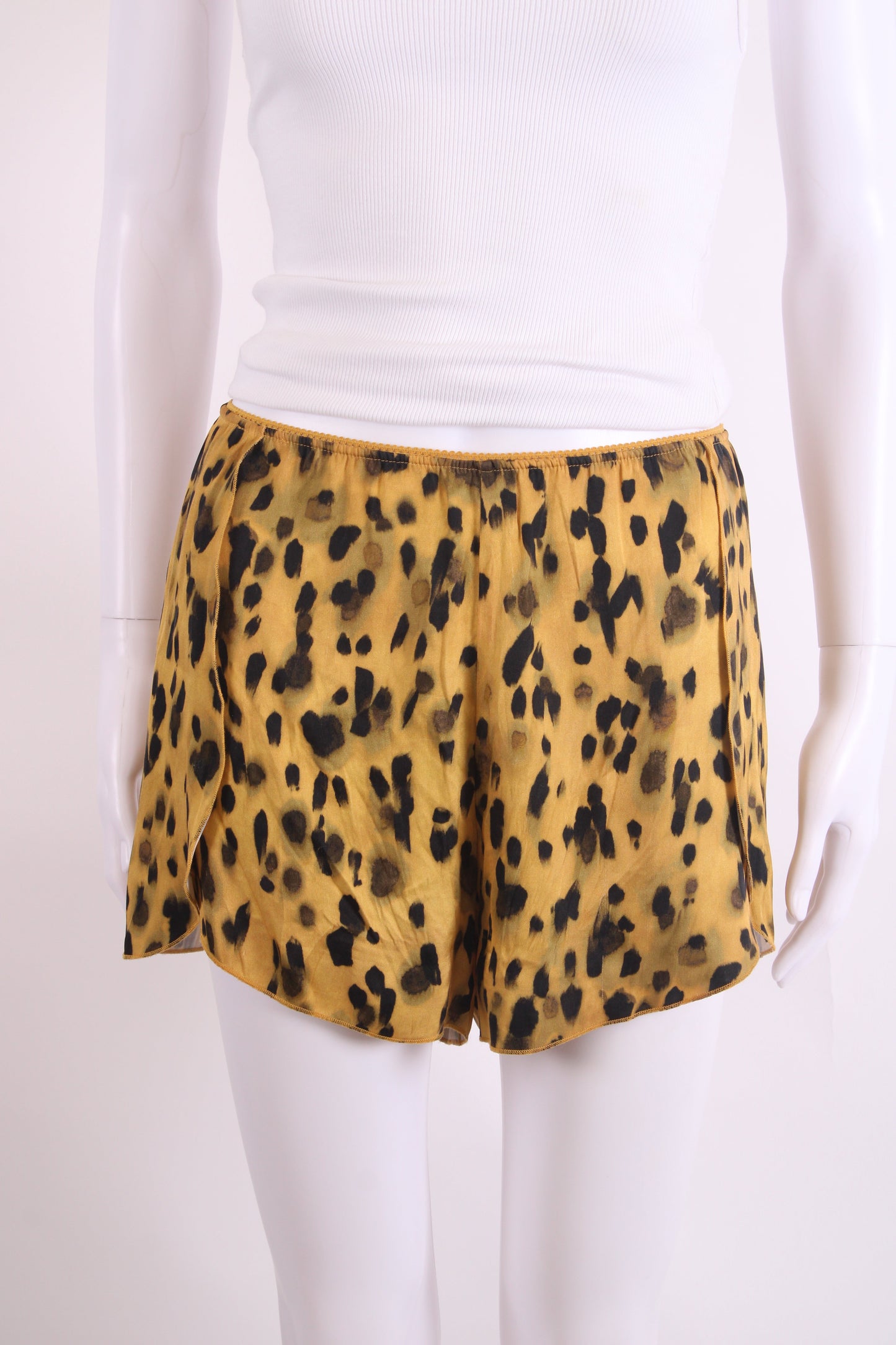 Anine Bing Split Side Shorts Leopard Print S | O/S, Leopard Print