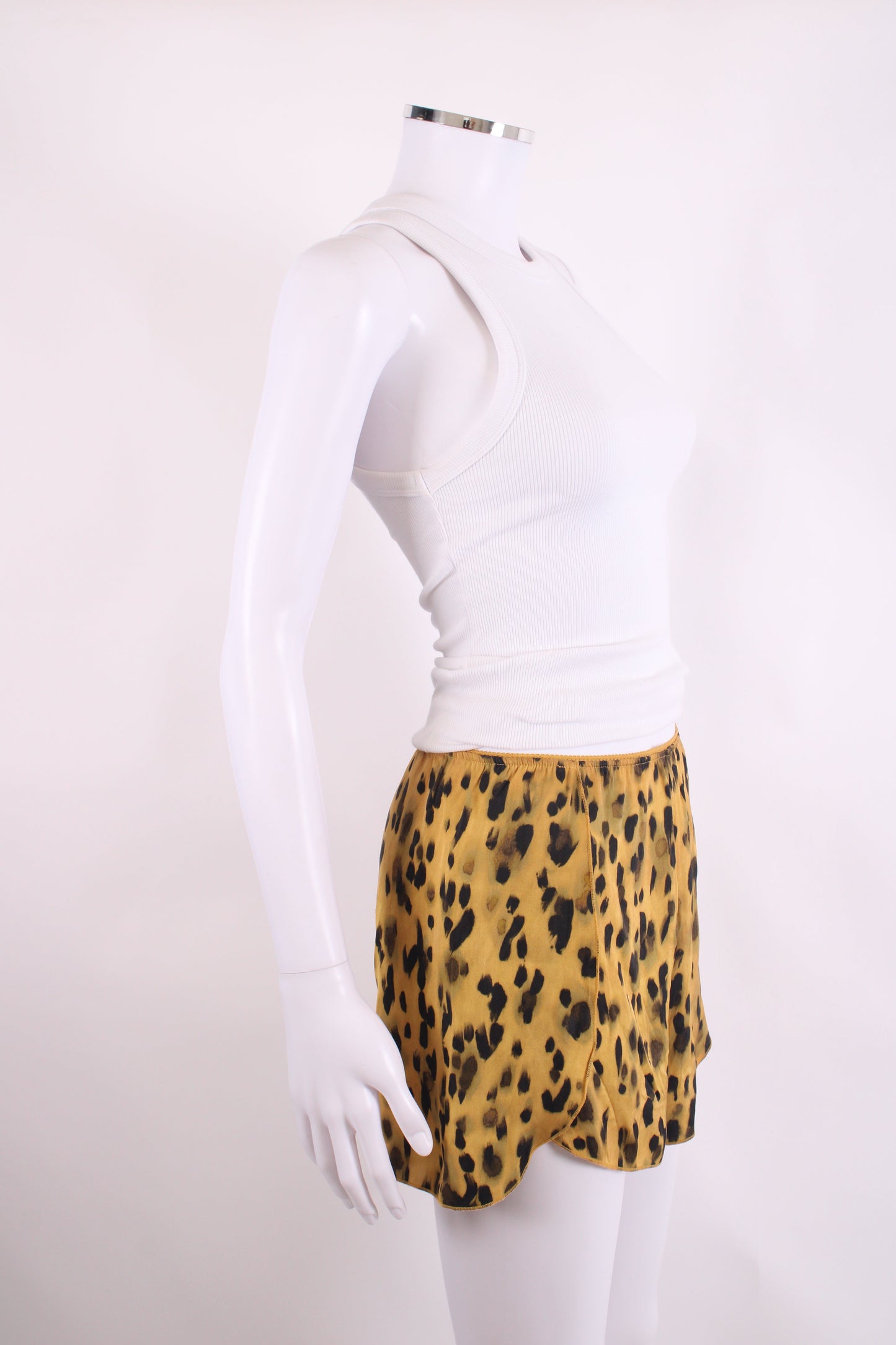 Anine Bing Split Side Shorts Leopard Print S | O/S, Leopard Print