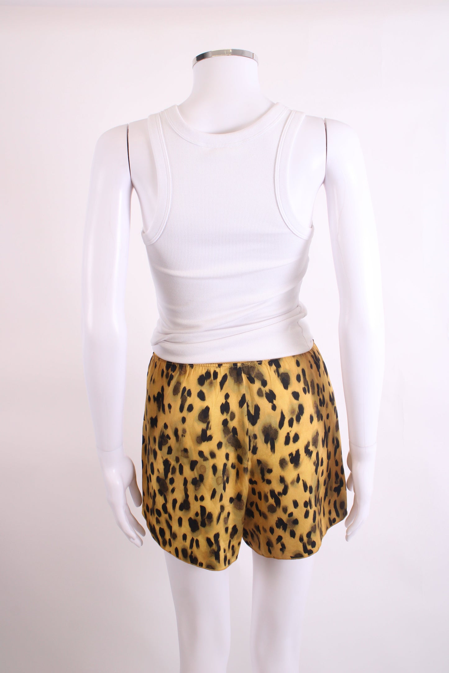 Anine Bing Split Side Shorts Leopard Print S | O/S, Leopard Print