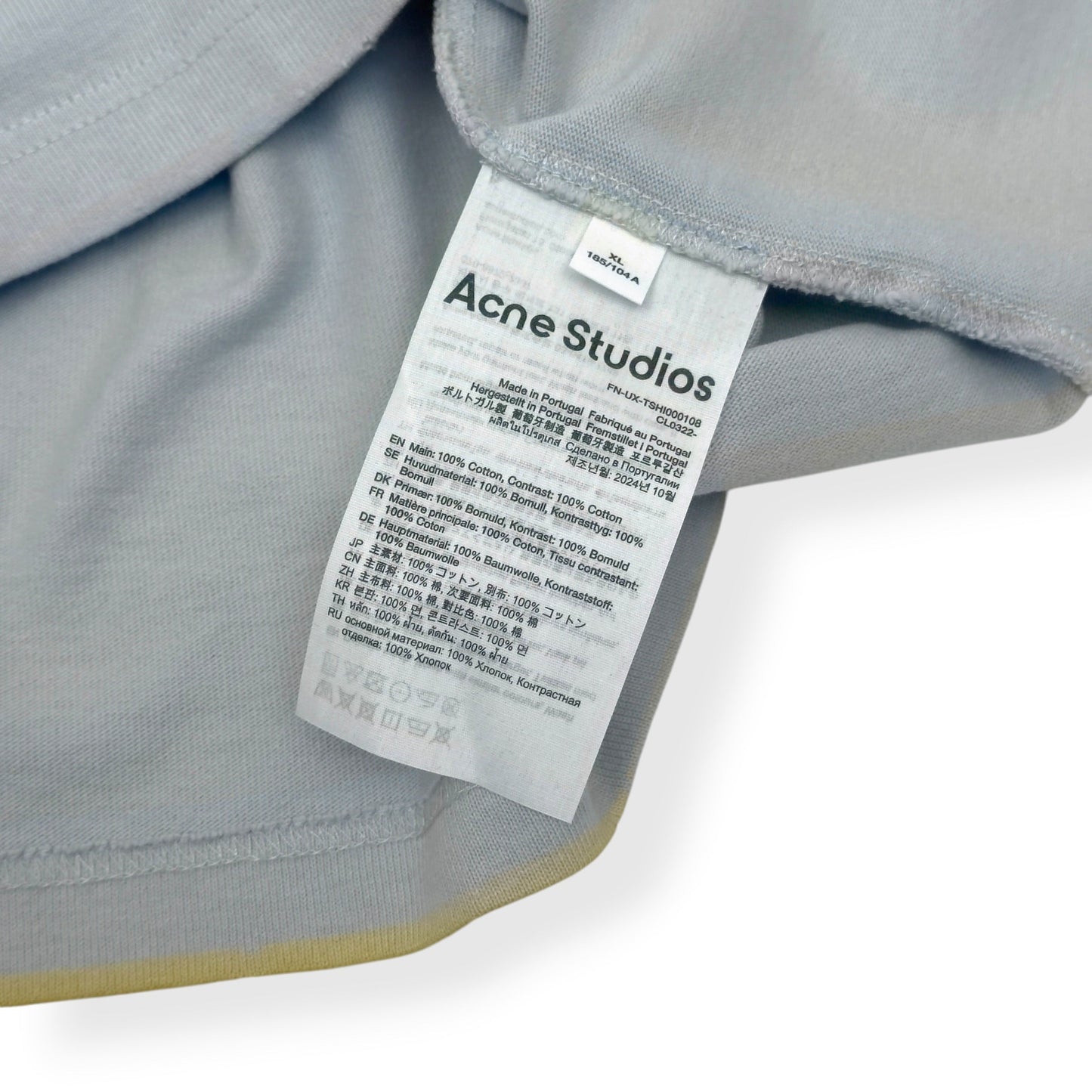 ACNE STUDIOS 1996 LOGO LONG SLEEVE T-SHIRT GREY XL | XL, Grey