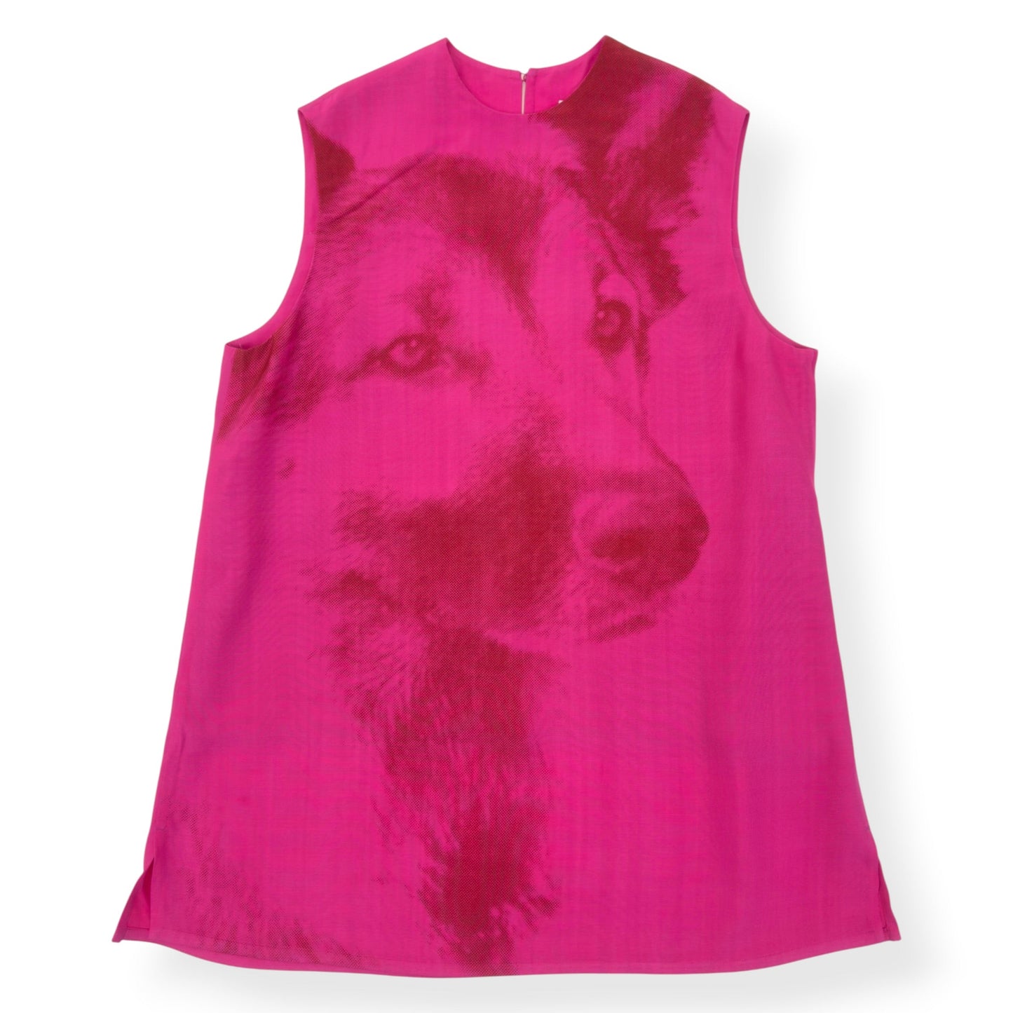 JIL SANDER WOLF PRINT TANK TOP PINK 50 / L | Large, Pink