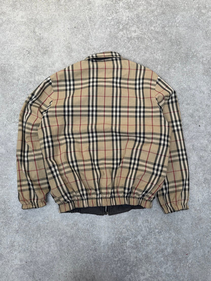 Burberry Distressed Nova Check Reversible Harrington Jacket