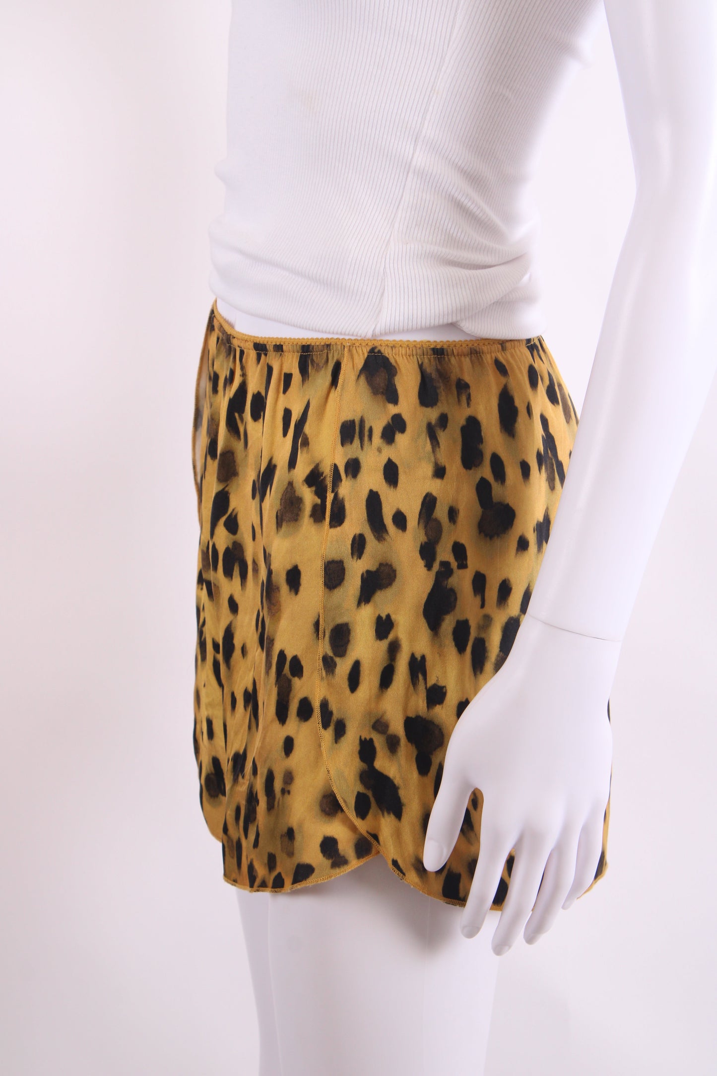 Anine Bing Split Side Shorts Leopard Print S | O/S, Leopard Print