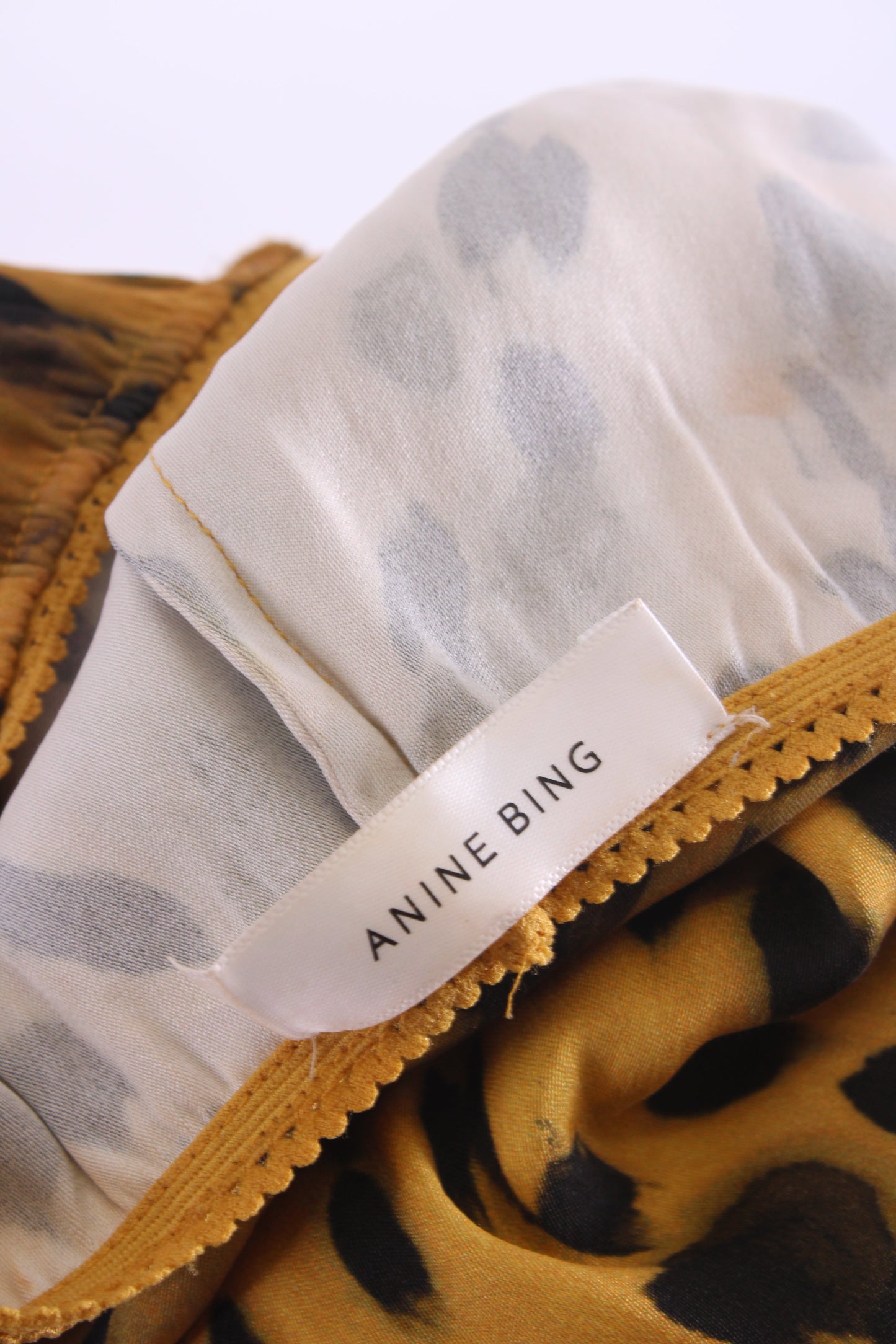 Anine Bing Split Side Shorts Leopard Print S | O/S, Leopard Print