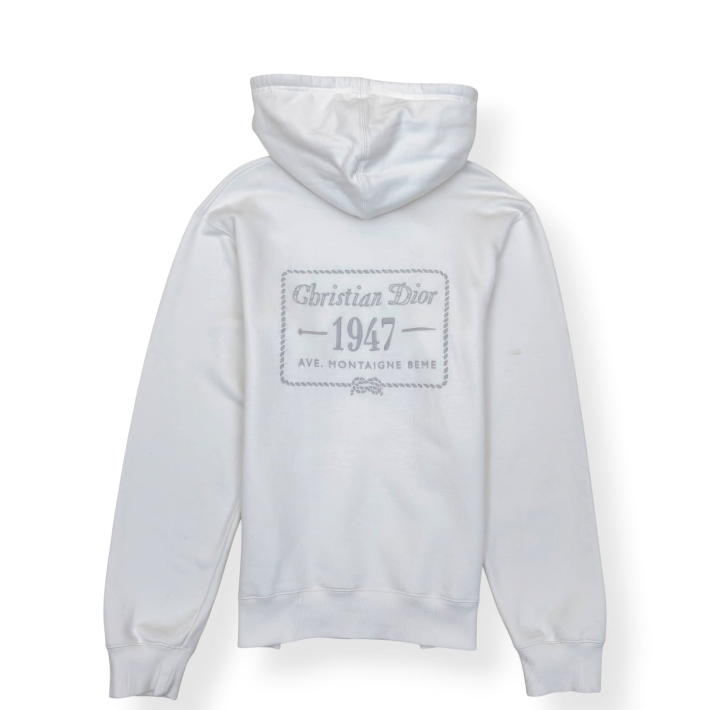 DIOR CHRISTIAN DIOR 1947 AVE MONTAIGNE HOODIE WHITE XL | XL, White