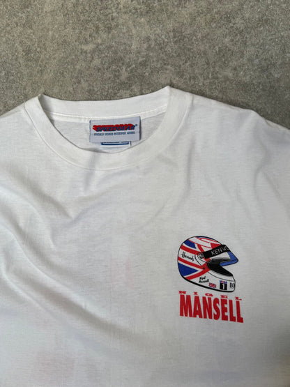 1995 Nigel Mansell Formula 1 Single Stitch Graphic Tee