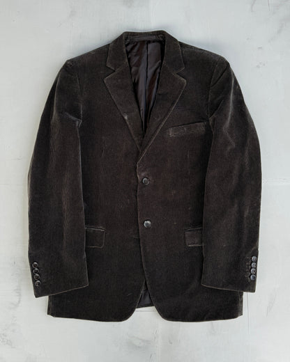 GUCCI 2000'S TEXTURED COTTON BLAZER | XL, Brown