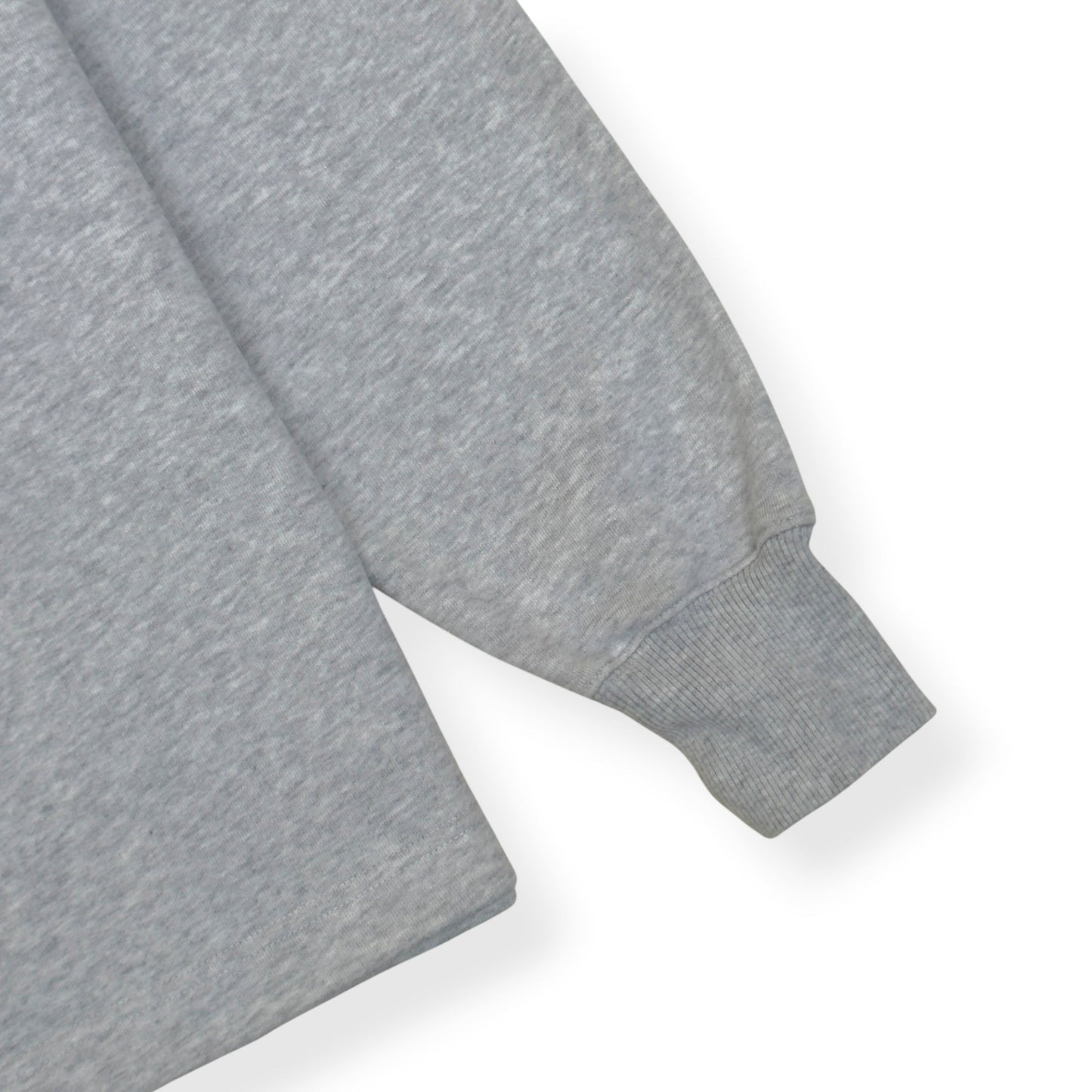 ACNE STUDIOS LOGO HENLEY SWEATSHIRT GREY L | Large, Grey