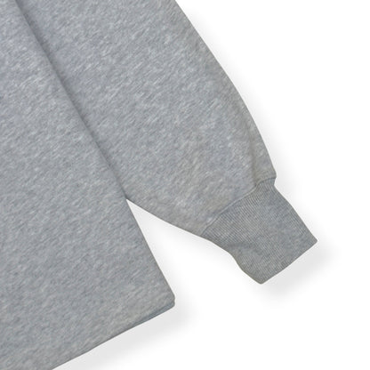 ACNE STUDIOS LOGO HENLEY SWEATSHIRT GREY L | Large, Grey