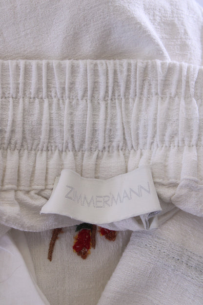 Zimmermann Palm Tree Shorts White 16 | O/S, White
