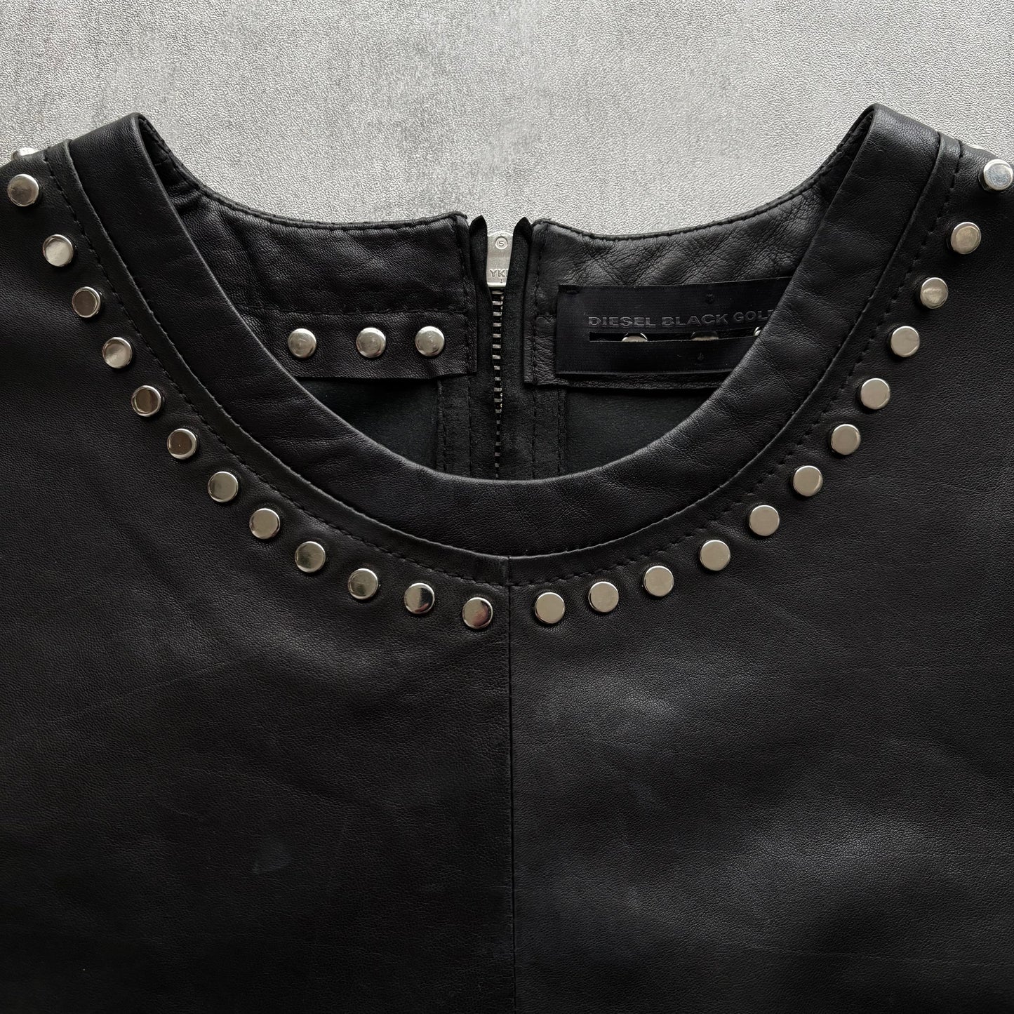 DIESEL BLACK GOLD FW15 LEATHER TOP | O/S, Multicoloured