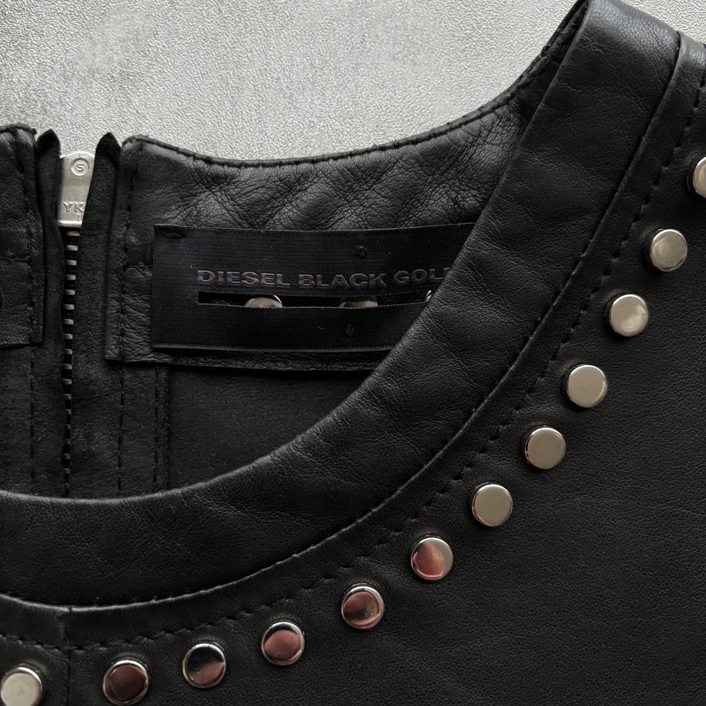 DIESEL BLACK GOLD FW15 LEATHER TOP | O/S, Multicoloured