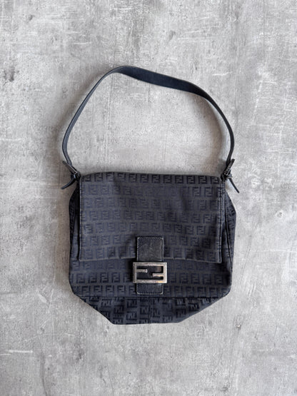 Fendi Brown Baguette Monogram Crossbody Bag