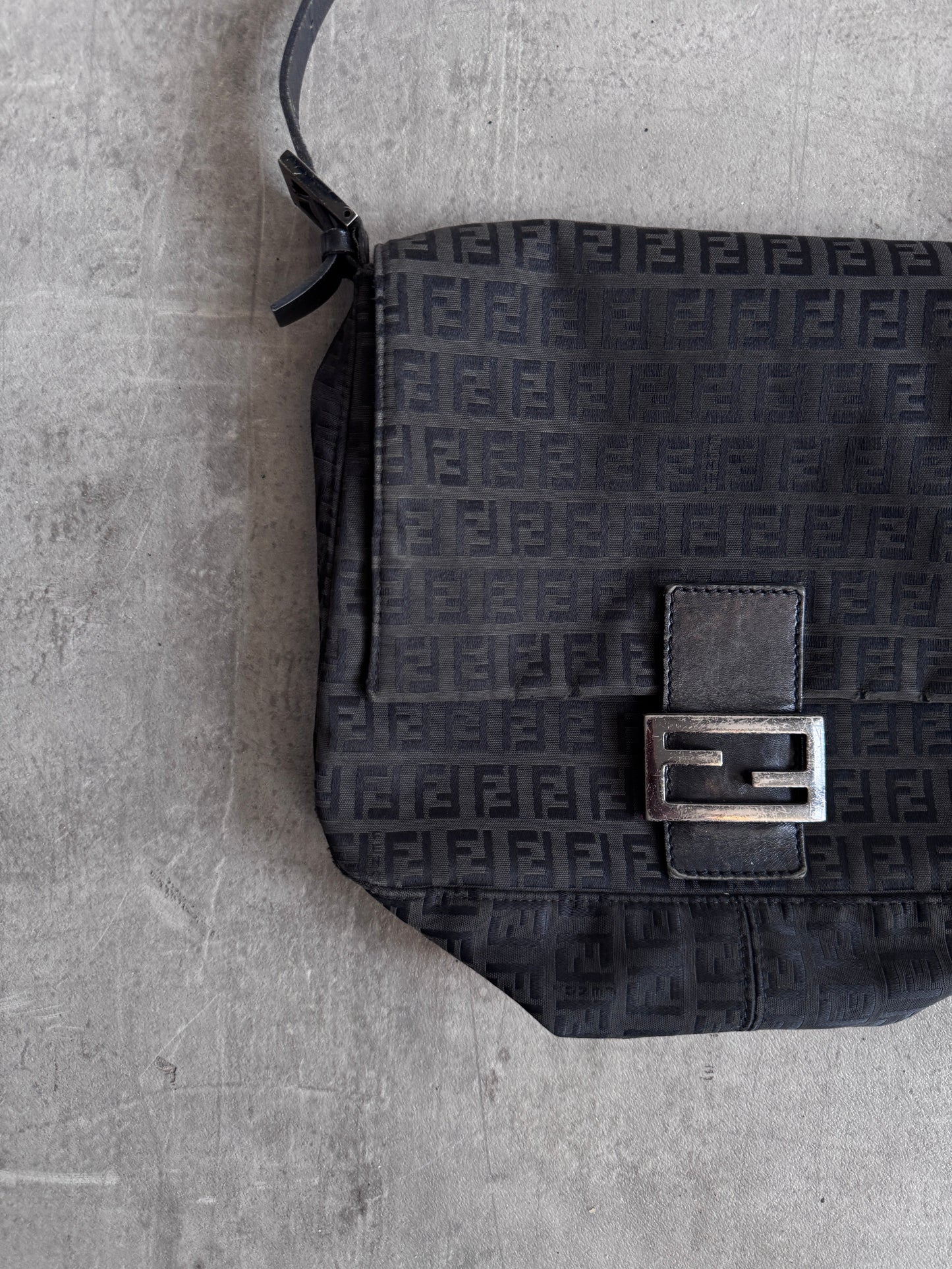 Fendi Brown Baguette Monogram Crossbody Bag