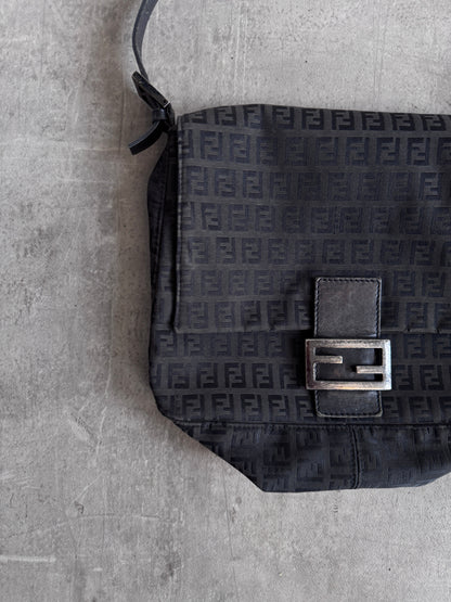 Fendi Brown Baguette Monogram Crossbody Bag