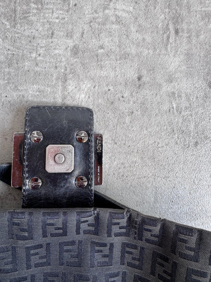 Fendi Brown Baguette Monogram Crossbody Bag