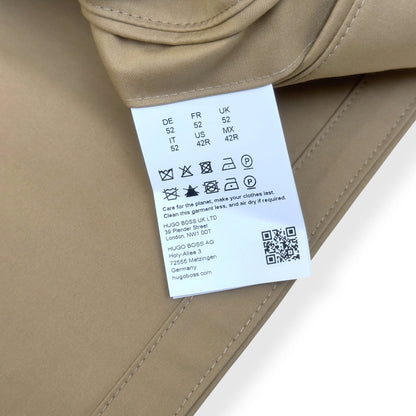 BECKHAM X BOSS COMANO ZIP JACKET BEIGE 52 / XL | XL, Beige