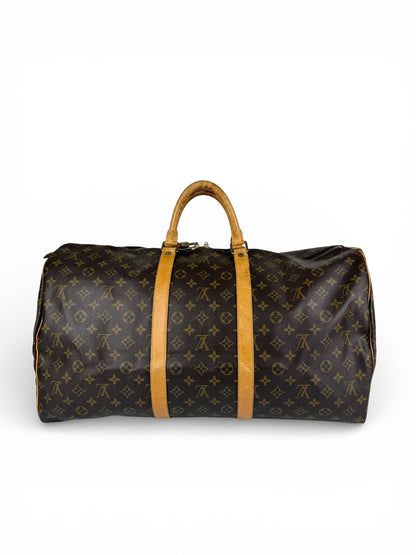 Vintage 1993 Louis Vuitton Keepall 55 Duffle Bag | O/S, Brown