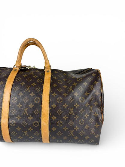 Vintage 1993 Louis Vuitton Keepall 55 Duffle Bag | O/S, Brown