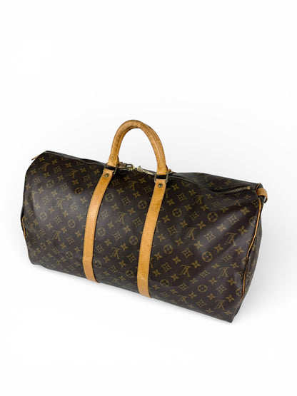 Vintage 1993 Louis Vuitton Keepall 55 Duffle Bag | O/S, Brown