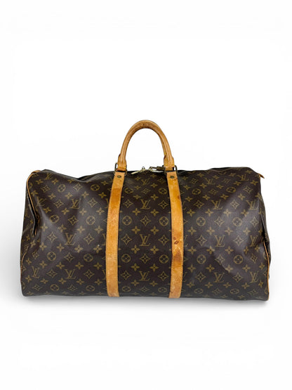 Vintage 1993 Louis Vuitton Keepall 55 Duffle Bag | O/S, Brown