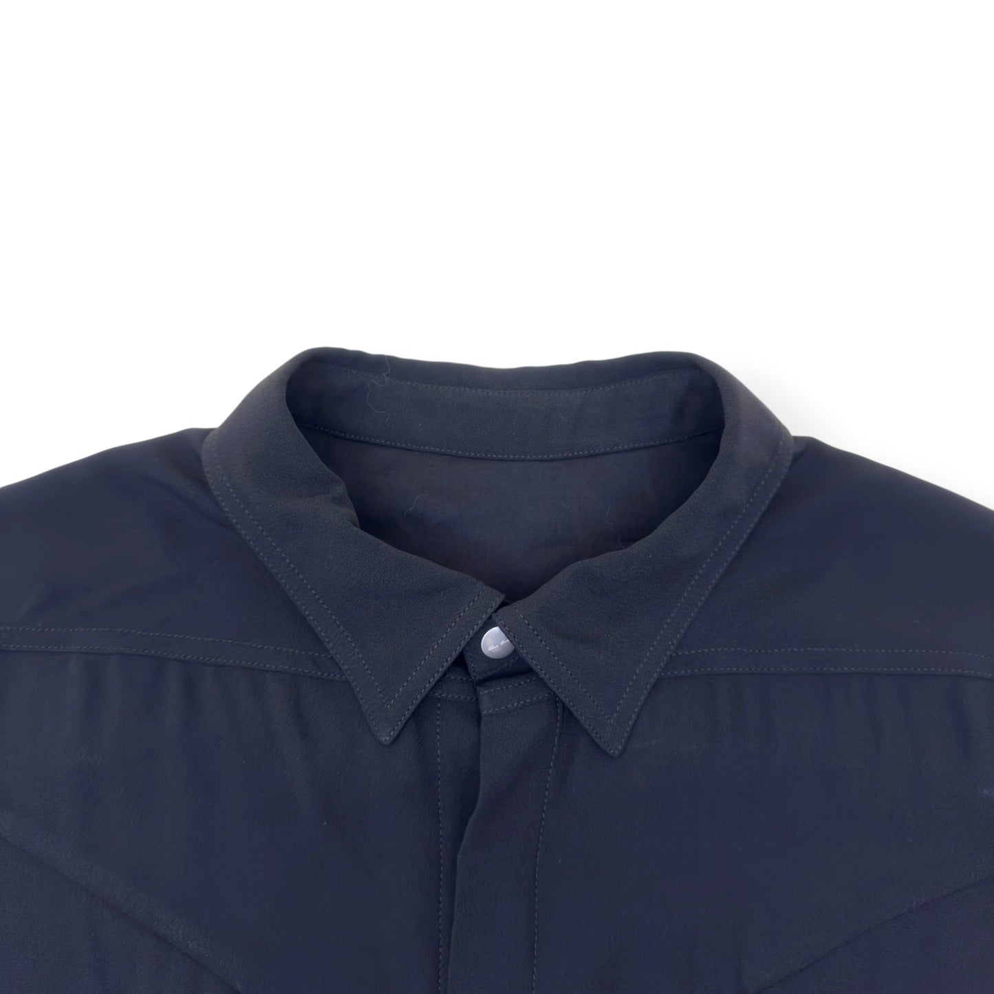 RICK OWENS SS25 HOLLYWOOD SLEEVELESS SHIRT VEST BLACK 52 / XL | XL, Black
