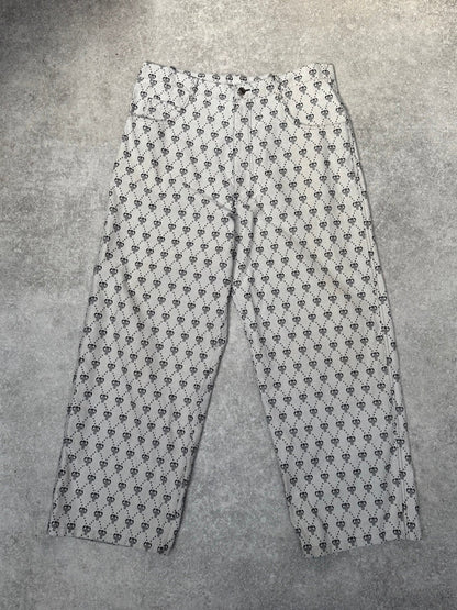 Pelle Pelle Logo Jacquard Baggy Jeans