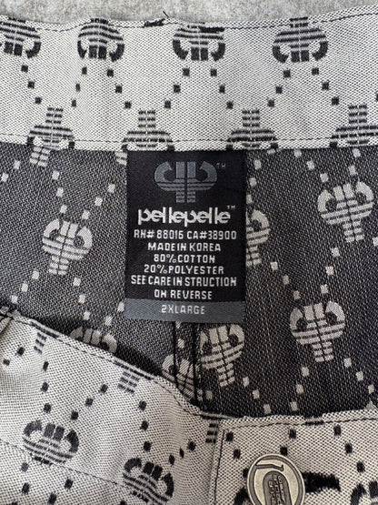 Pelle Pelle Logo Jacquard Baggy Jeans
