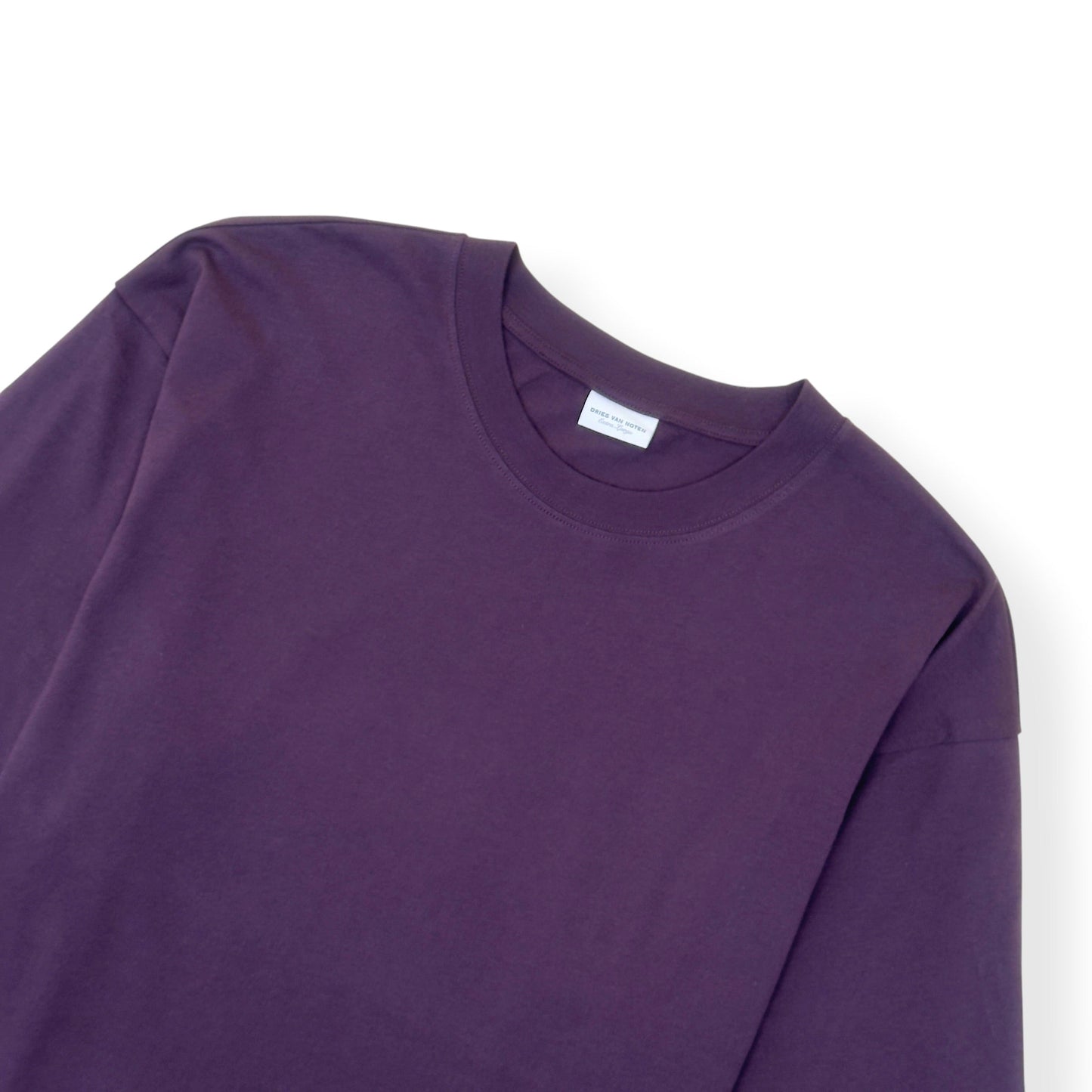 DRIES VAN NOTEN LAYERED PRINT LONG SLEEVE T-SHIRT PURPLE XL | XL, Purple