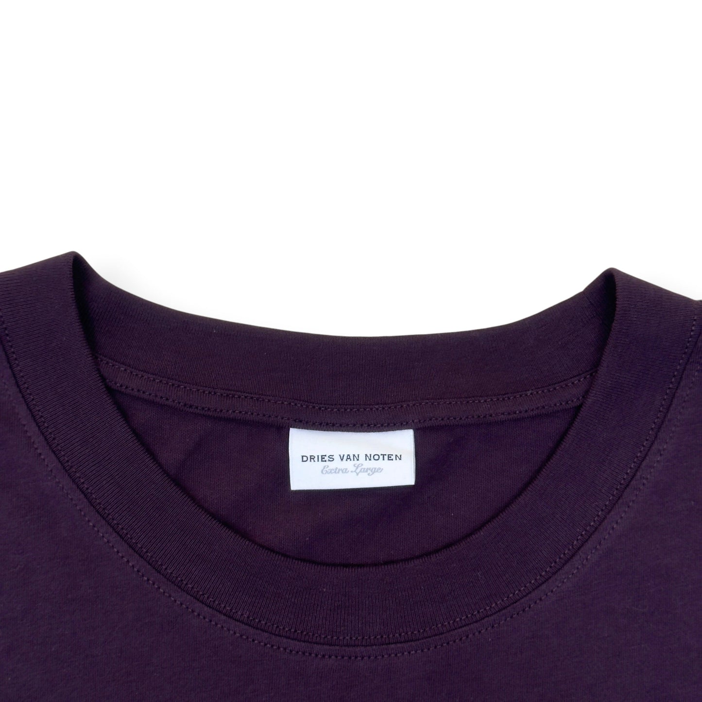 DRIES VAN NOTEN LAYERED PRINT LONG SLEEVE T-SHIRT PURPLE XL | XL, Purple