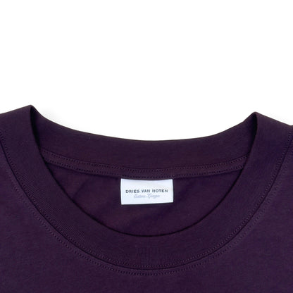 DRIES VAN NOTEN LAYERED PRINT LONG SLEEVE T-SHIRT PURPLE XL | XL, Purple