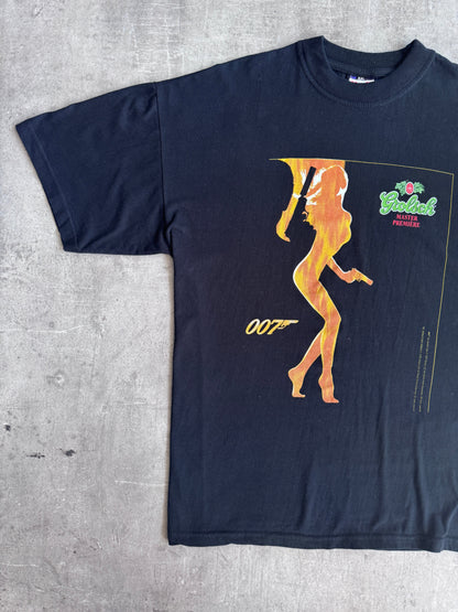 1999 James Bond " The World Isz Not Enough" Grolsch Premier Graphic Tee | Extra Extra Large, Multicoloured