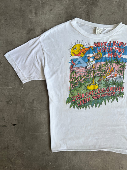 1990's "Have A Blow When Ya Mow" Relaxation Single Stitch Graphic Tee | Extra Large, Multicoloured