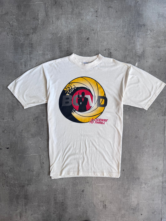 1989 James Bond A Lisence To Kill Promo Graphic Tee | Medium, Multicoloured