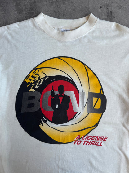1989 James Bond A Lisence To Kill Promo Graphic Tee | Medium, Multicoloured