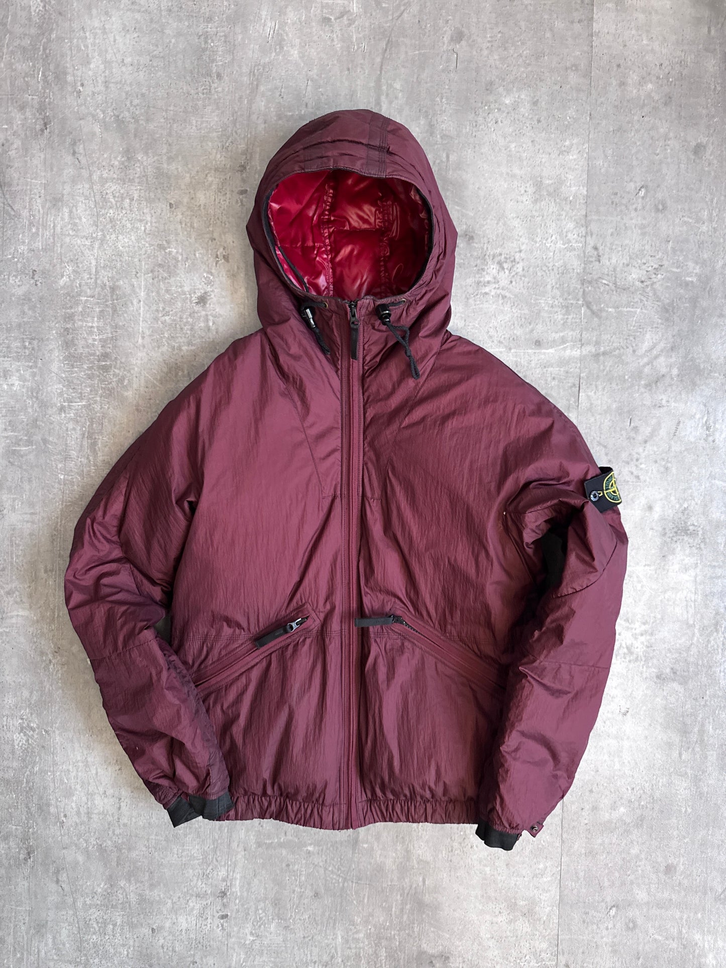 A/W2010 Stone Island Red Garment Dyed Down Jacket