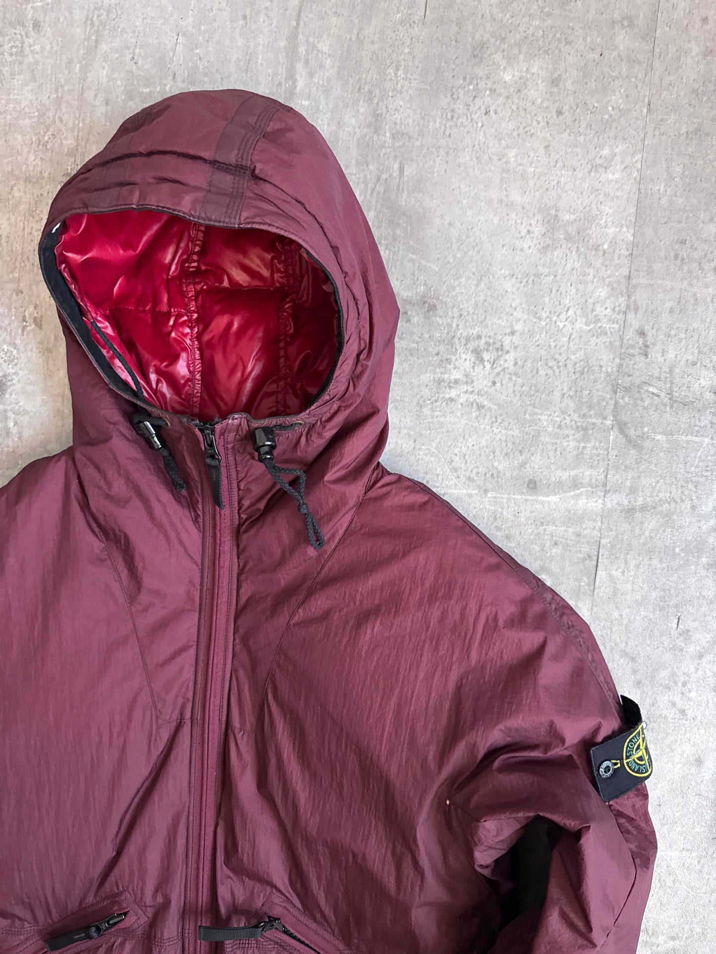 A/W2010 Stone Island Red Garment Dyed Down Jacket