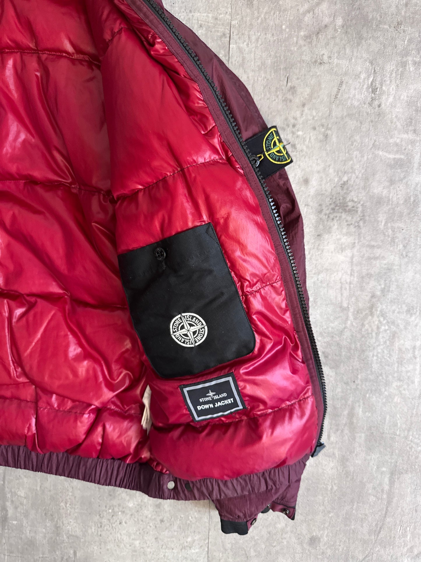 A/W2010 Stone Island Red Garment Dyed Down Jacket