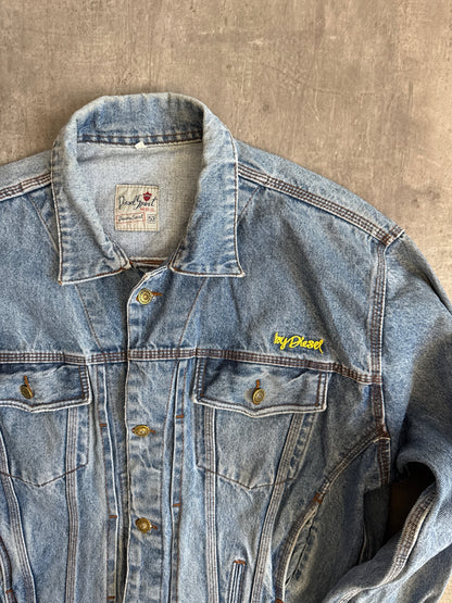 1990s Diesel Embroidered Denim Trucker Jacket