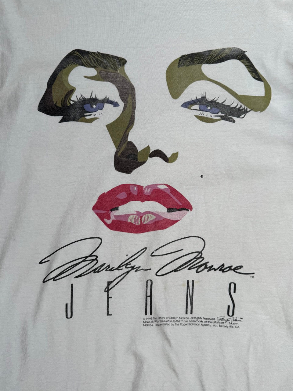 1995 Marilyn Monroe Jeans Beverly Hills Graphic Tee