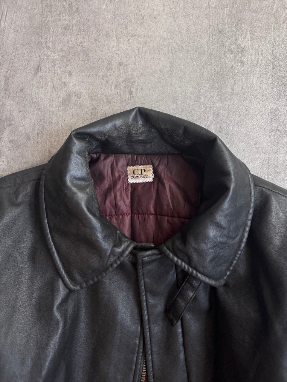 A/W 1991 C.P. Company Distressed PVC Deck Jacket