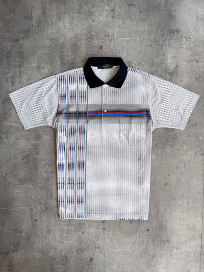 Christian Dior Boutique Graphic Print SS Polo Shirt | Medium, Multicoloured