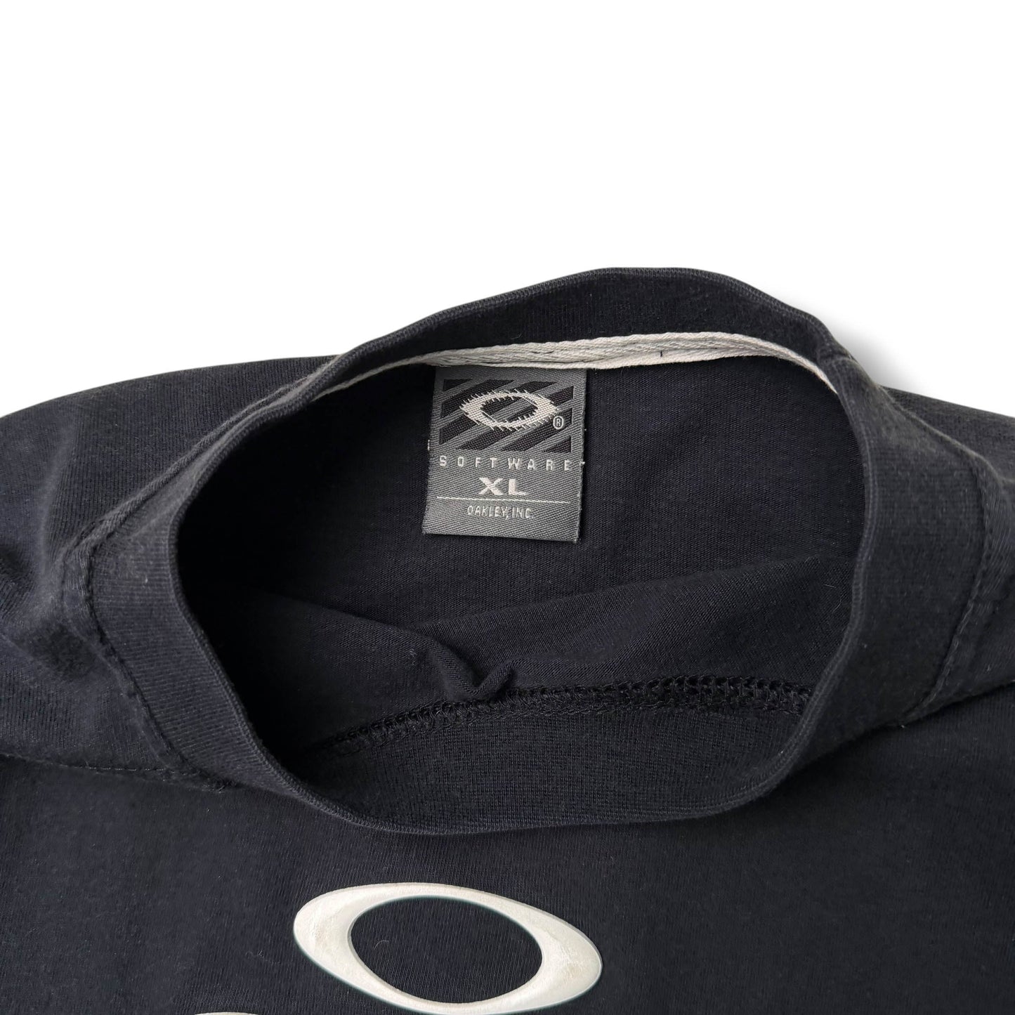 Vintage Oakley Software Rubber Logo T Shirt (XL)