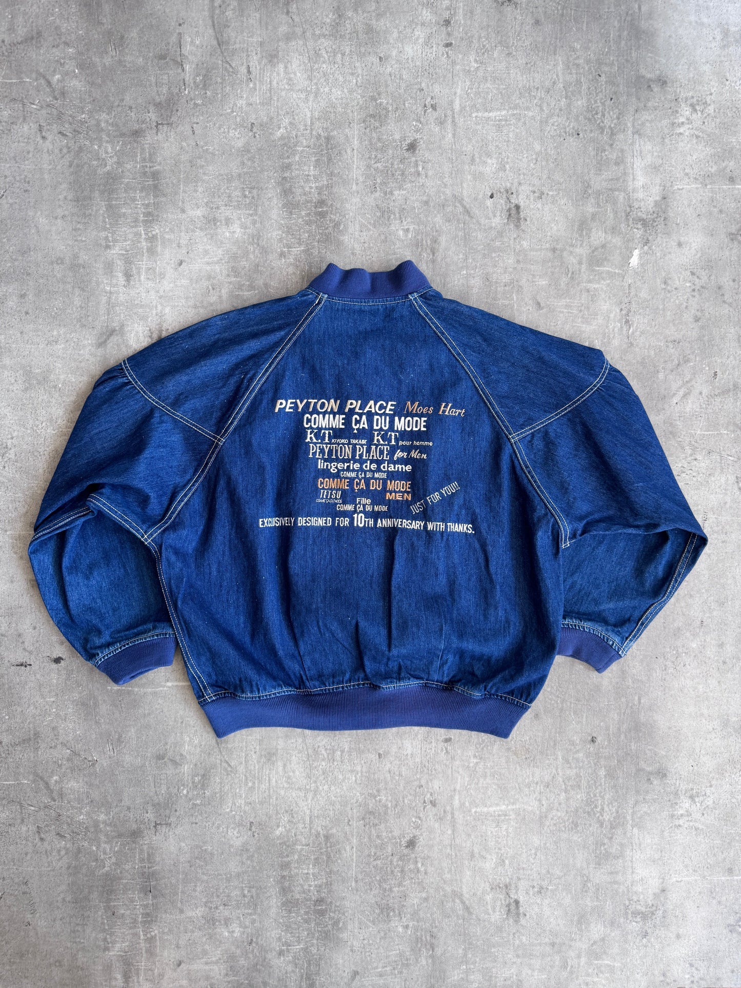 1995 PPFM 10th Anniversary Japanese Denim Bomber | Medium, Multicoloured