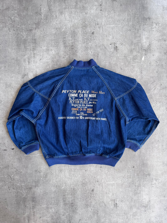 1995 PPFM 10th Anniversary Japanese Denim Bomber | Medium, Multicoloured